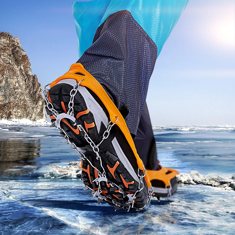 Новая Стальная противоскользящая обувь для альпинизма с зубами 8/10/11/12/18/19 | Спорт