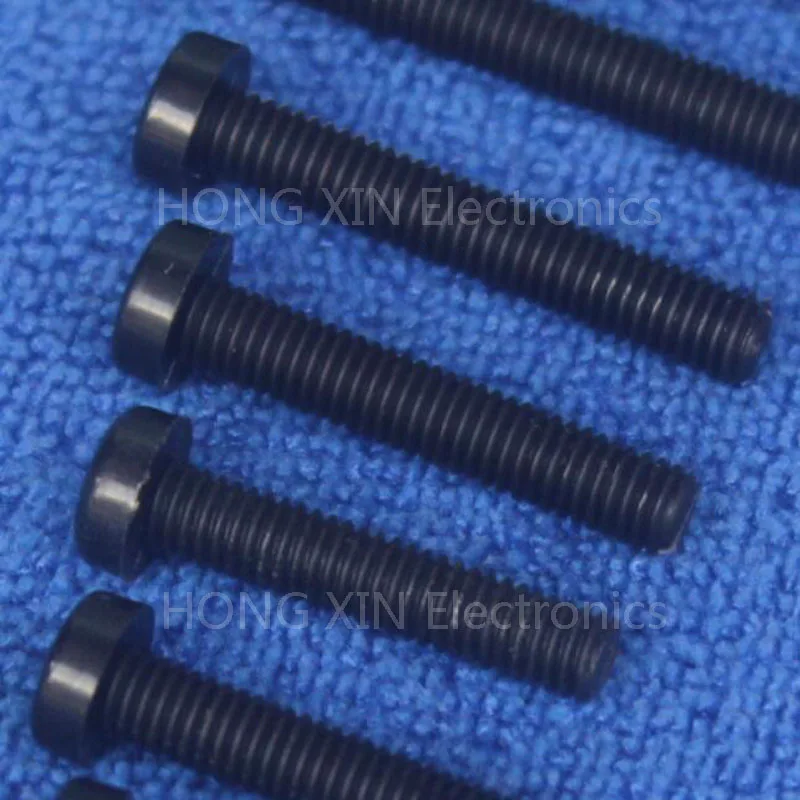 M4 * 18 черный мм 1 шт. круглый нейлоновый винт пластиковые болты совершенно новые RoHS