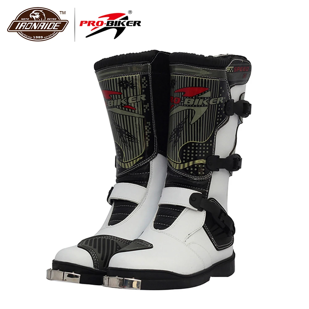 Мотоциклетные ботинки PRO BIKER из искусственной кожи для мотокросса гоночная обувь