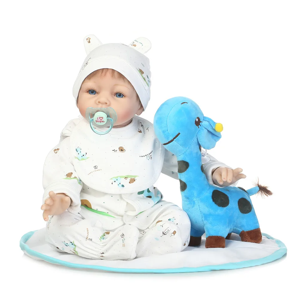 

NPK Bebe Reborn Dolls 55cm Baby Toddler Newborn Doll Silicone Soft Body Realistic Baby Toys Christmas Gift Girls