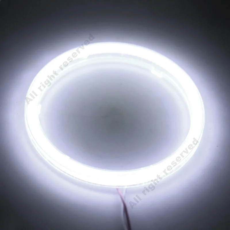 2 pcs White 110MM COB Car LED Angel Eyes DRL Daytime Running Headlight Halo Ring Driving Lamp Auto Blub with Cover 81 Chips 12V |