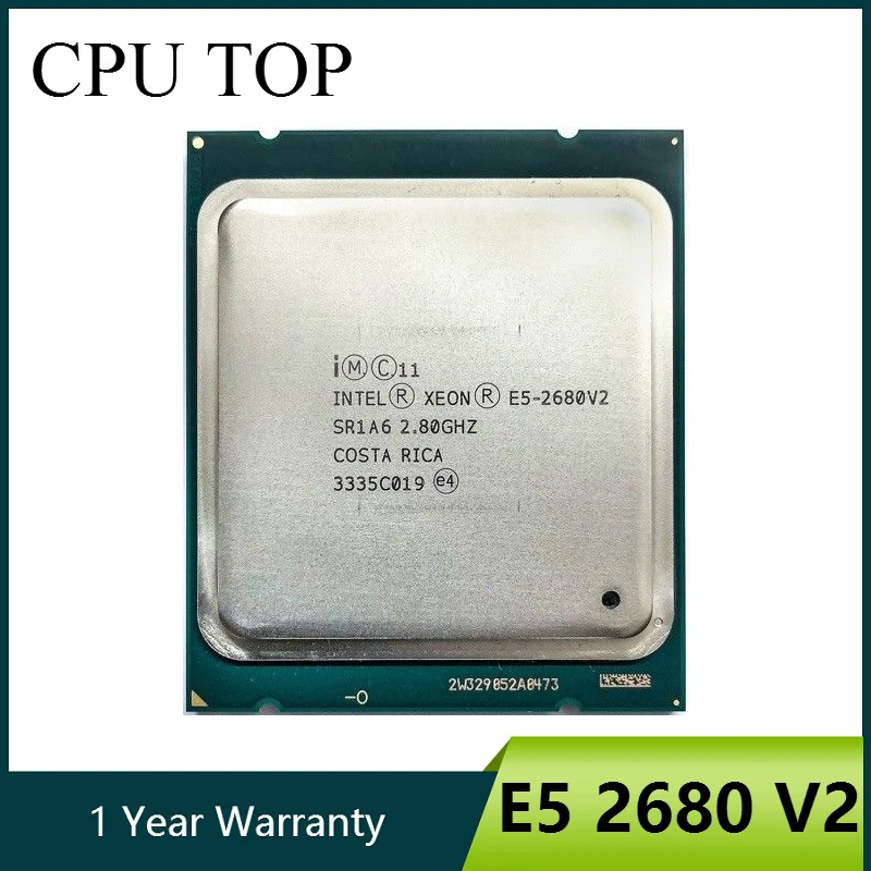 Процессор Intel Xeon E5 2680 V2 2 8 ГГц 25 м LGA 2011 SR1A6 C2 100% рабочий процессор|intel xeon|xeon e5 2680xeon |