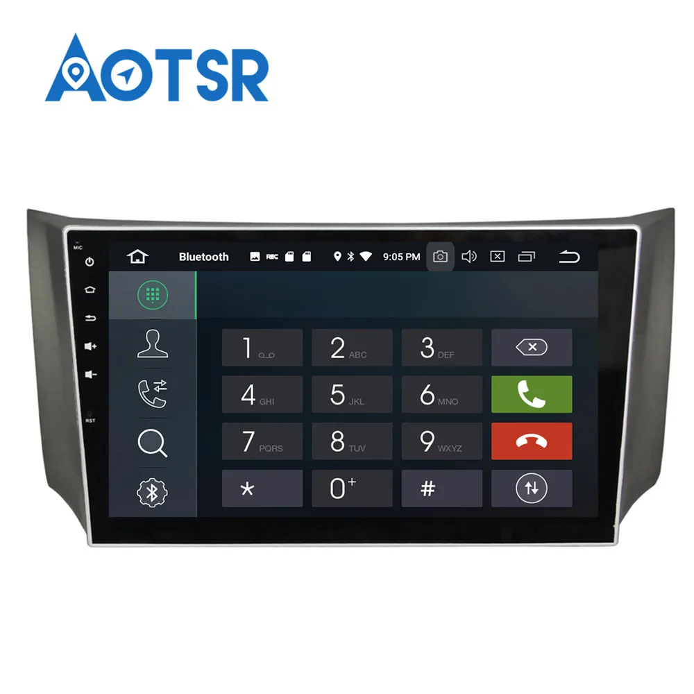Автомобильный GPS радиоплеер 10 2 дюймов Android 8 0 для Nissan Sylphy B17 Sentra 2012 + с