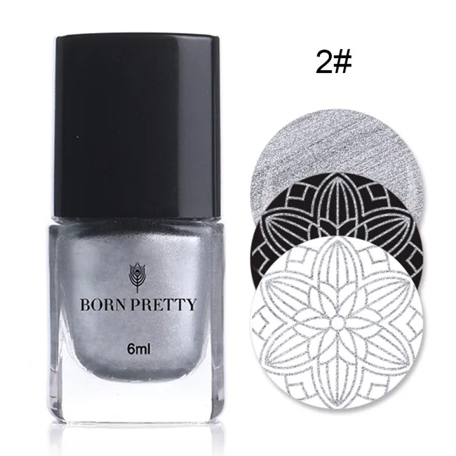 Color 2 BORN PRETTY 15 мл яркие цвета для ногтей, штамповочный лак для ногтей, сладкий стиль, лак для штамповки - Цвет: Color 2