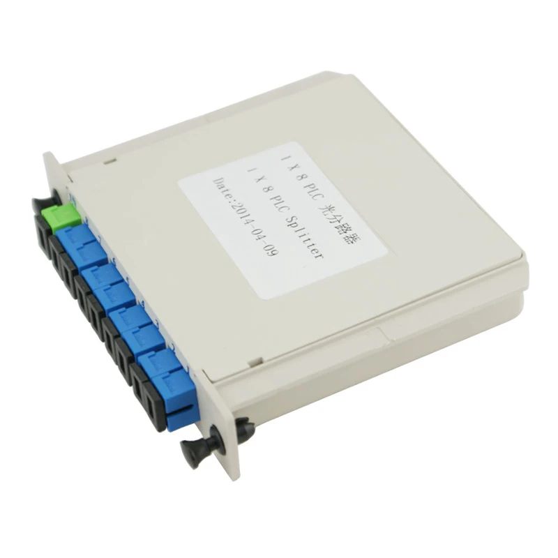 Высокое качество FTTH SC UPC 1x8 Кассетный Тип PLC волоконно оптический сплиттер