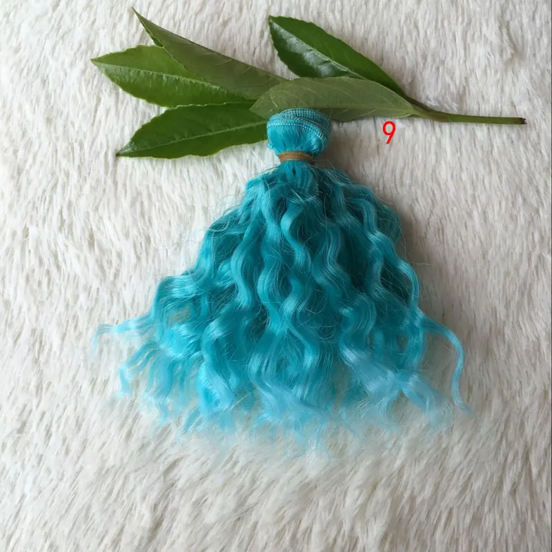 Новые модные аксессуары для кукол кудрявые 15 см* 100 см BJD парик для кукол синтетический цвет трессы костюм американская кукла ручной работы BJD волосы