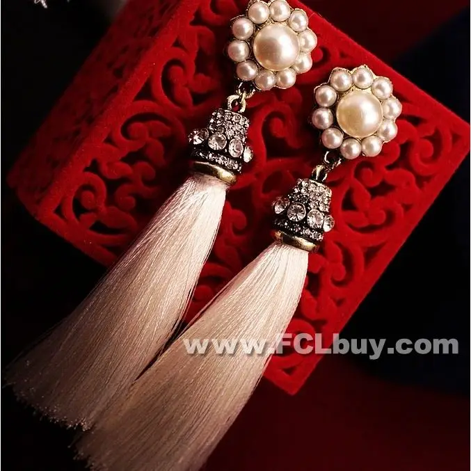 Искусственный жемчуг серьги 456300|hoop clip earrings|hoops saleearrings fruit |