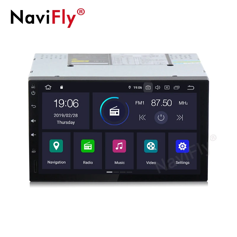 NaviFly 7'' IPS Screen DSP Android9.0 two Din Car Multimedia forVW Nissan Toyota Peugeot KIA gps radio 4G wifi OBD2 DVR SWC |