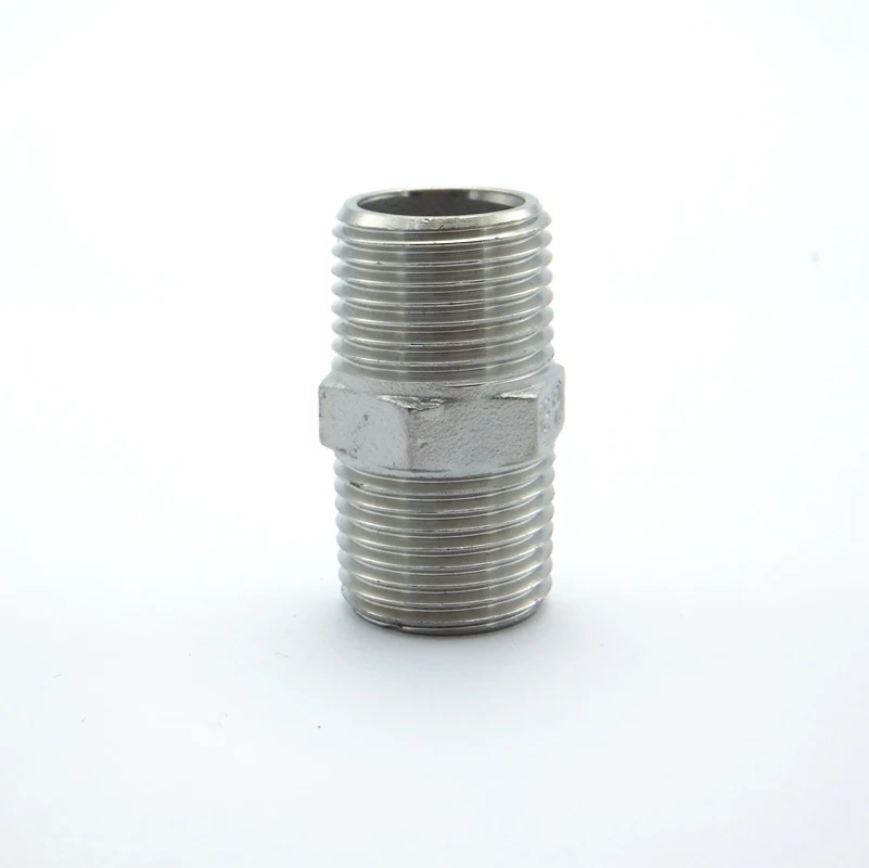 Резьбовой соединитель BSP с шестигранной резьбой для соединения сосков 304 фитинг