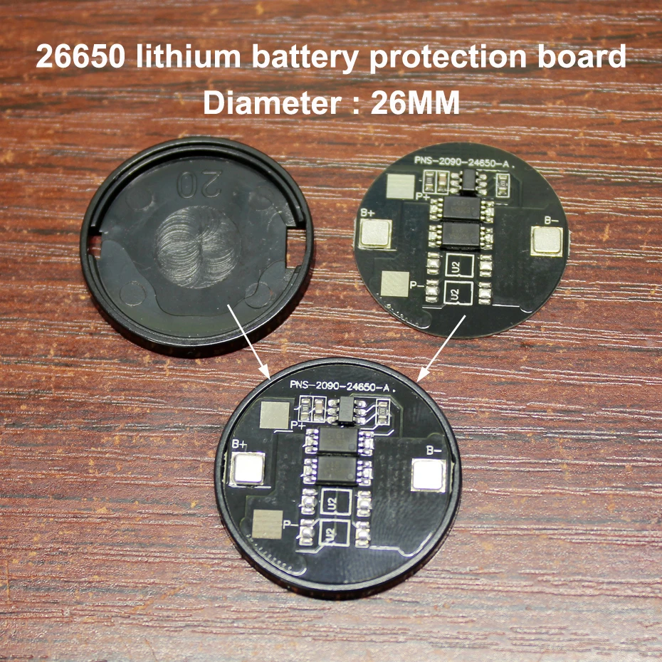 

10set/lot 26650 Lithium Battery 3.7v Dual Mos Board 4.2v Current 4a Diy Fittings