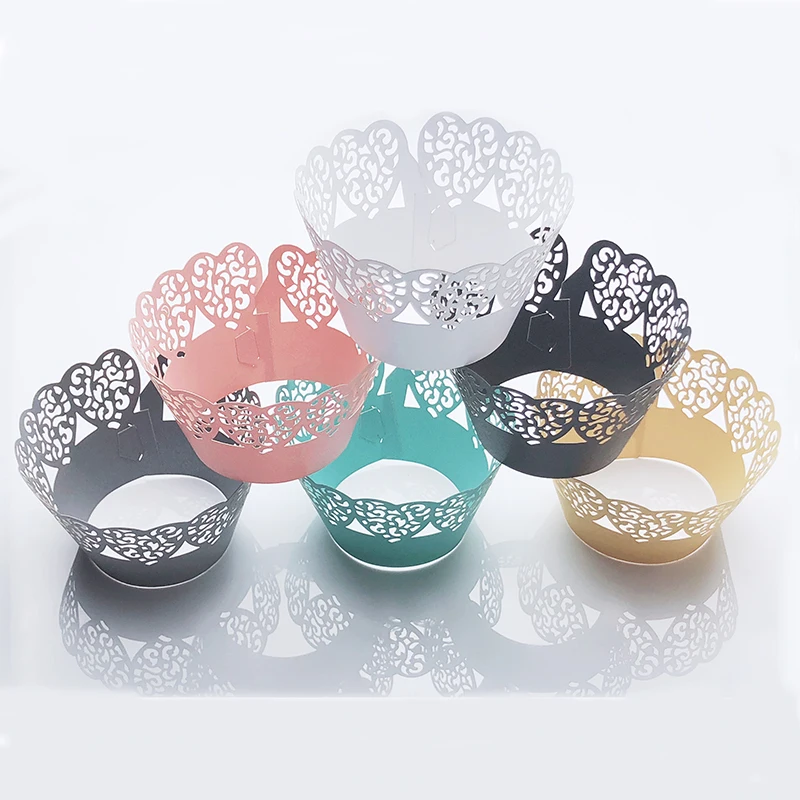 50 шт., формы для выпечки, лоза, кружевная лазерная резка