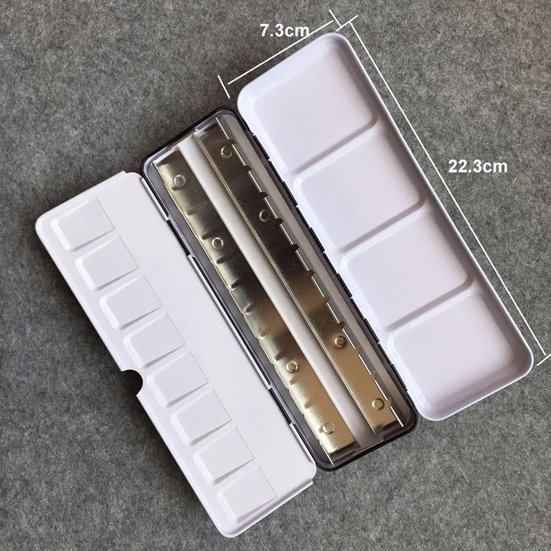 Пустой металлический чехол портативные палитры для хранения акварели 1 шт. в