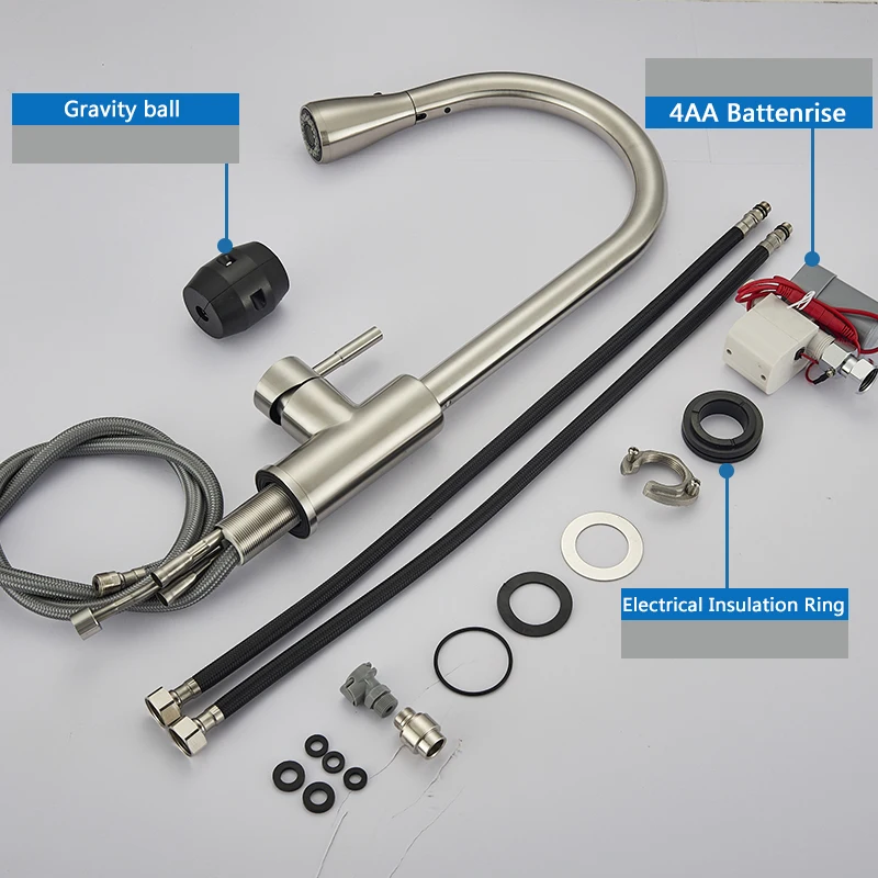 Вытяжной сенсор кухонный кран из нержавеющей стали чувствительный сенсорный