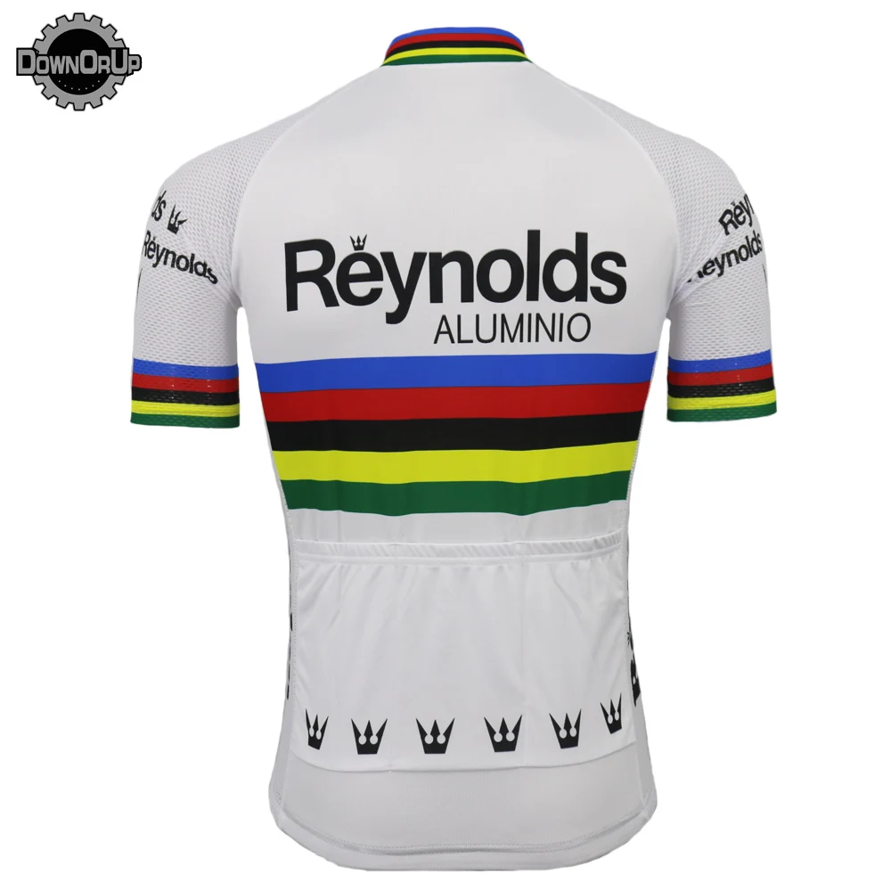 REYNOLDS испанская команда Мужская велосипедная майка летняя MTB гоночная одежда велосипедная одежда белая дорожная велосипедная Одежда Топы дорожная Горная