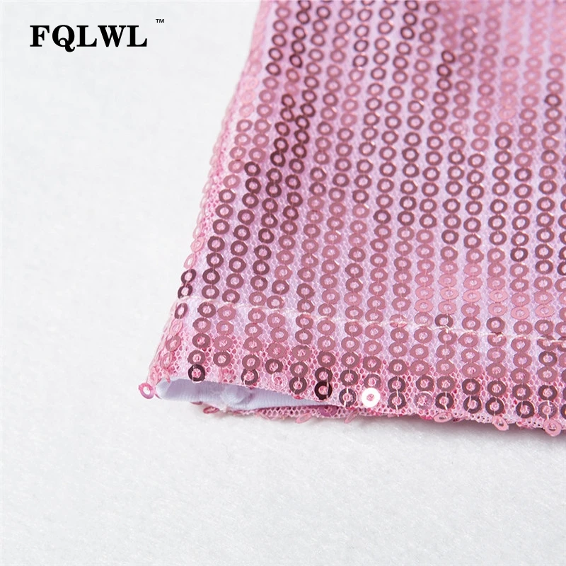 FQLWL Sequin сексуальный комбинезон женские шорты без бретелек без спинки Облегающий комбинезон женский игровой костюм осенний клубный женский комбинезон Комбинезоны