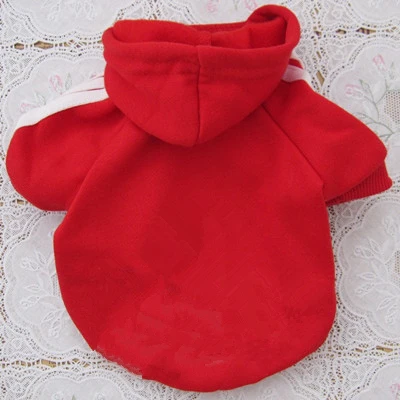 Adi dog Spring Autumn Dog Coats& Jackets Clothes Fashion Pets Coats Puppy clothes dress goods for dog cat pet clothing - Color: Red