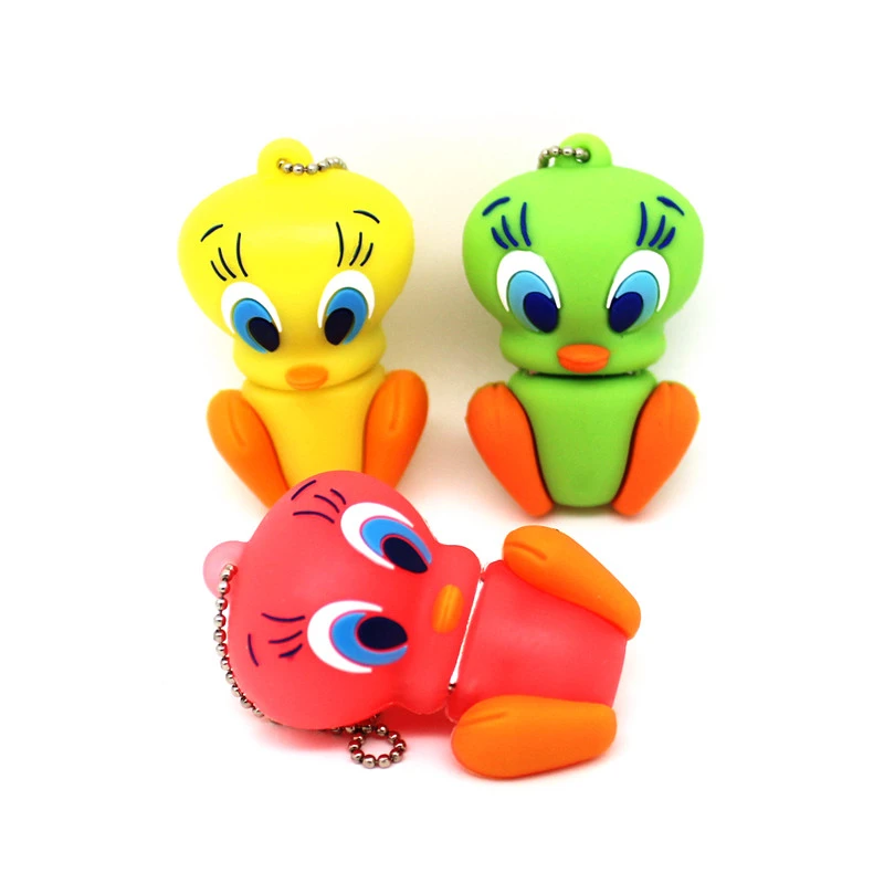USB флеш накопитель с мультяшным утенком 64 ГБ 32 16 8 4 Гб|USB флэш-накопители| |
