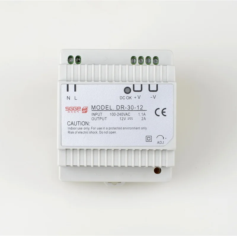 

Din rail Single Output Switching power supply DR-30-5 30W 5V 3A ac dc converter