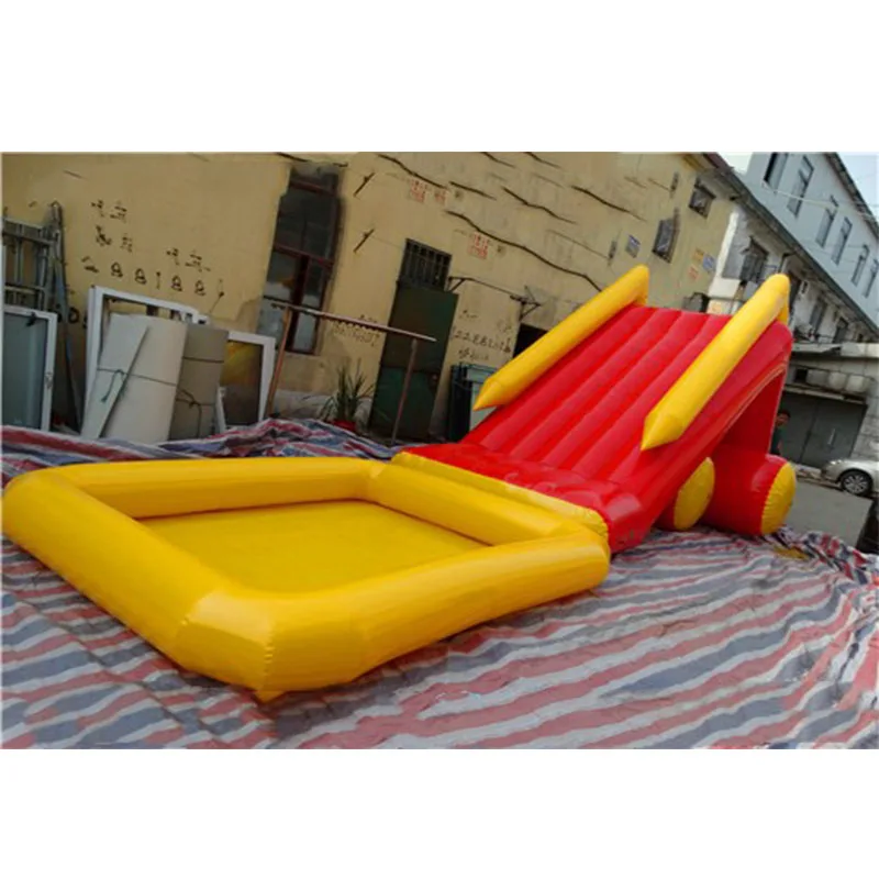 Giant outdoor playground inflatable pool slides water park equipments slide games | Спорт и развлечения
