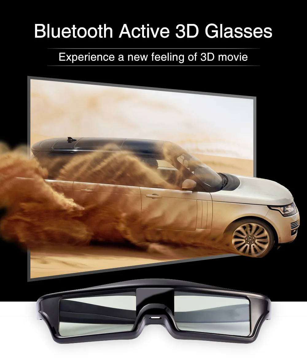 Kx60 1 шт./лот 3D RF Bluetooth активные очки для Epson ELPGS03 проектор домашнего кинотеатра