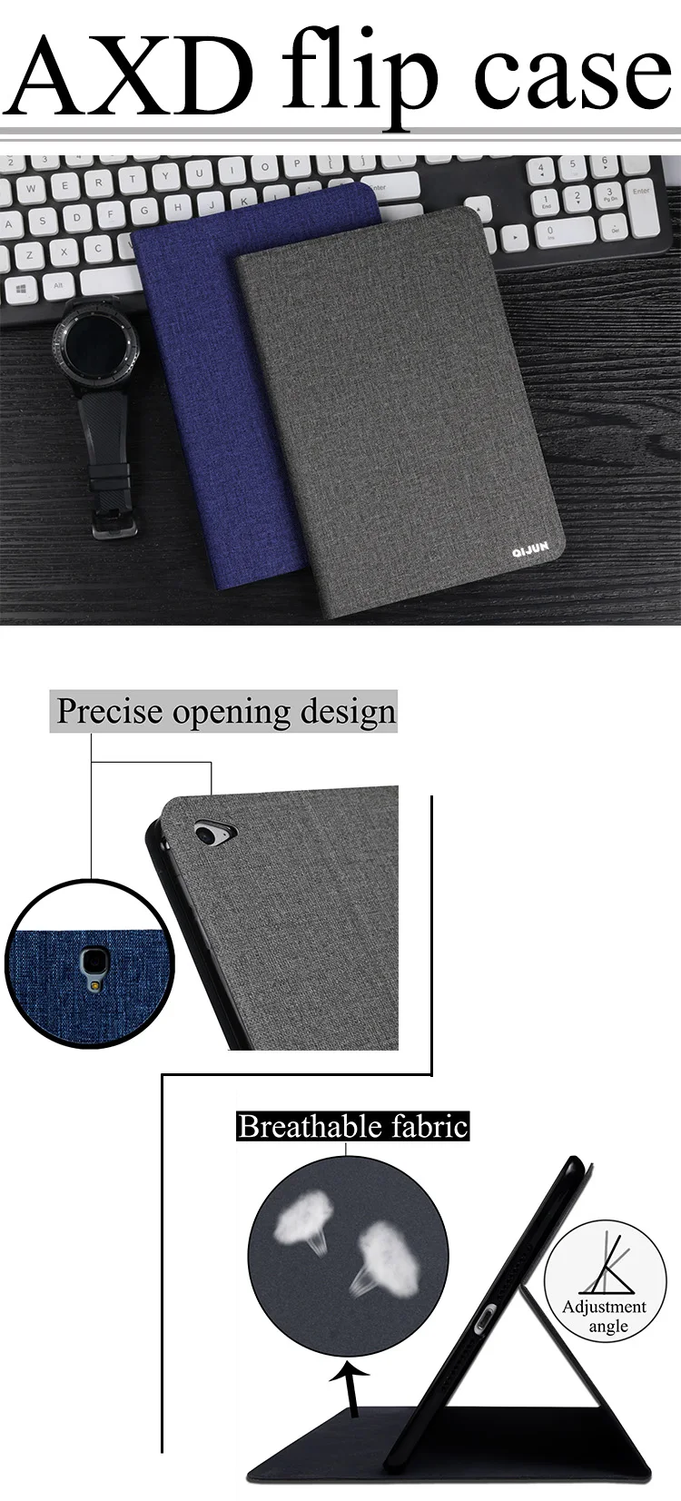Чехол AXD с откидной крышкой для Xiaomi mi pad 4 Plus, 10,1 дюймов, искусственная кожа, Защитный Твердый чехол с подставкой, fundas capa для mi pad 4 Plus, 3g, LTE, Wifi