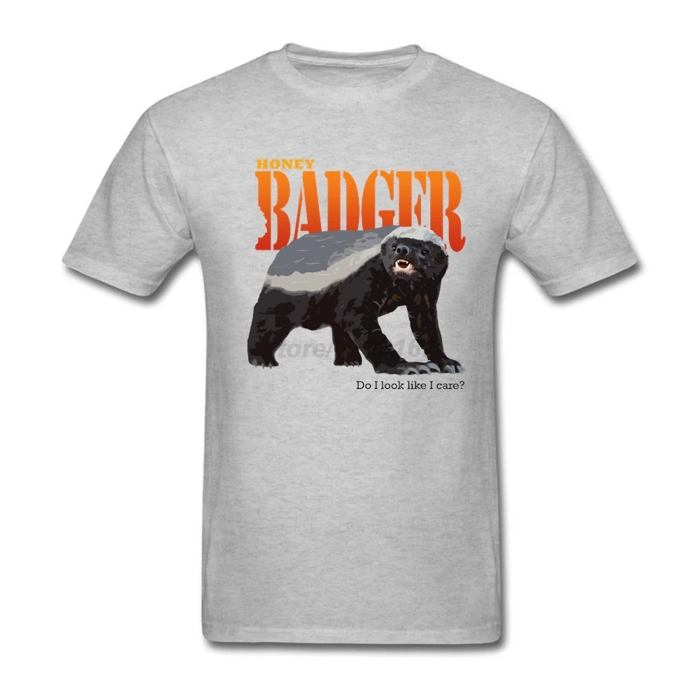 Искусство мед Барсук не заботится мужские футболки панк рок желтые костюмы для