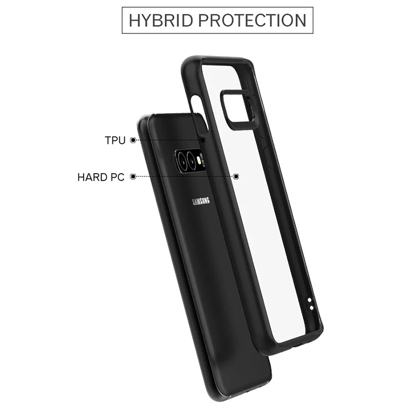 Toraise для samsung Galaxy S9 силиконовый чехол ТПУ акриловый прозрачный чехол для samsung S9 plus Galaxy S10 чехол для Note 10 Note 9
