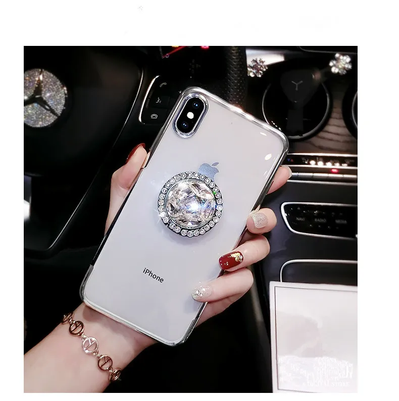 Роскошный чехол со стразами мягкий для Xiaomi 8SE Lite 5X 6X MAX2 3 Redmi 6 4A 5A Note5A с держателем| |