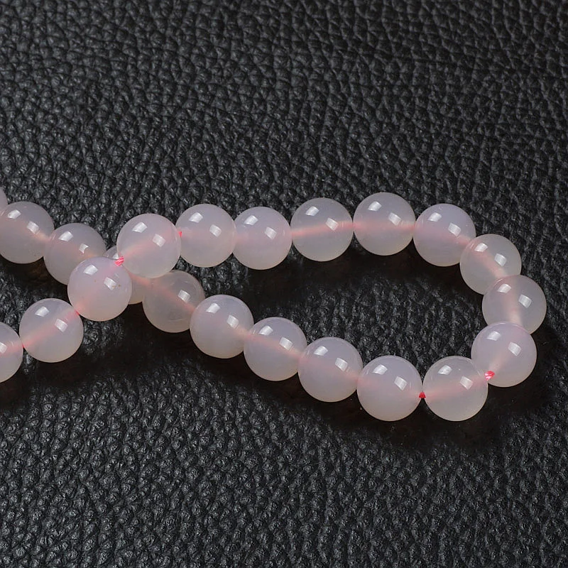 Бусины круглые из натурального розового агата 4/6/8/10 мм 15 дюймов|strand beads|strand