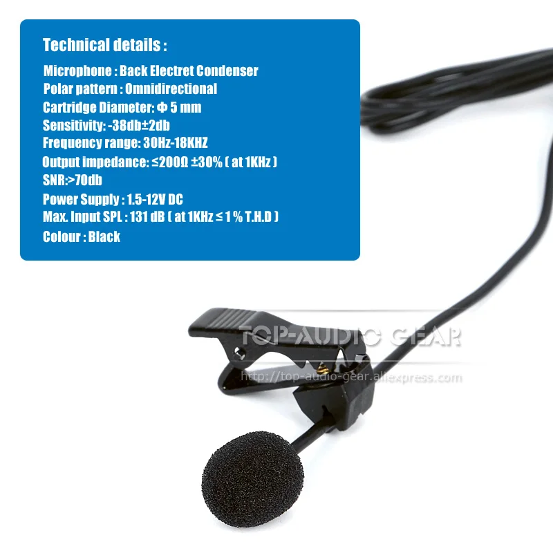 Петличный микрофон с зажимом для галстука 3 5 мм Sennheiser ew 112 100 122 322 G1 G2 G3|Микрофоны| |