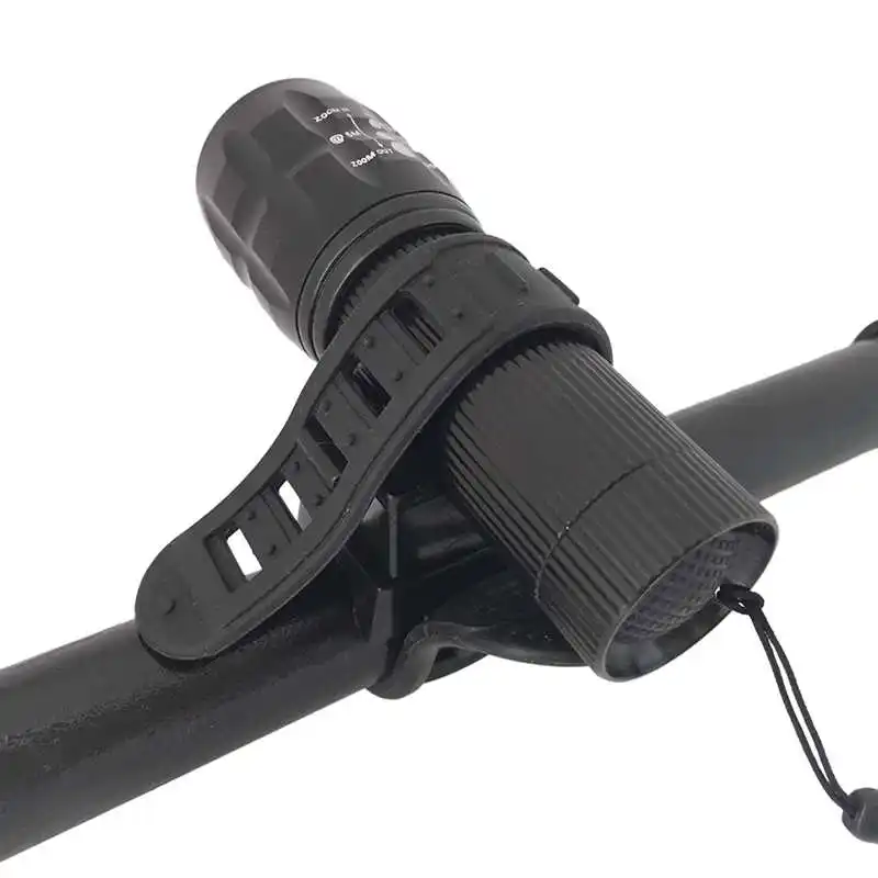 

WasaFire Mountain Road Bicycle Bike Front Light Clip Flashlight Holder Lamp Torch Clip Mount Bike Light Holder Rotational