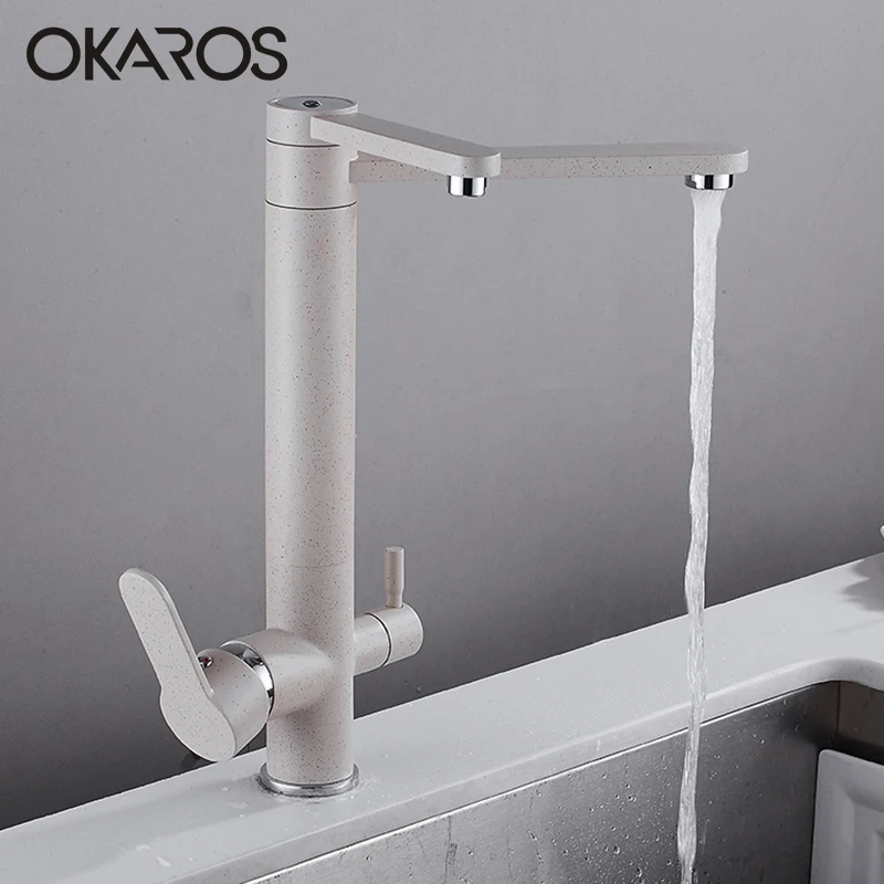 Смеситель для кухни OKAROS смеситель питьевой воды из латуни с двумя