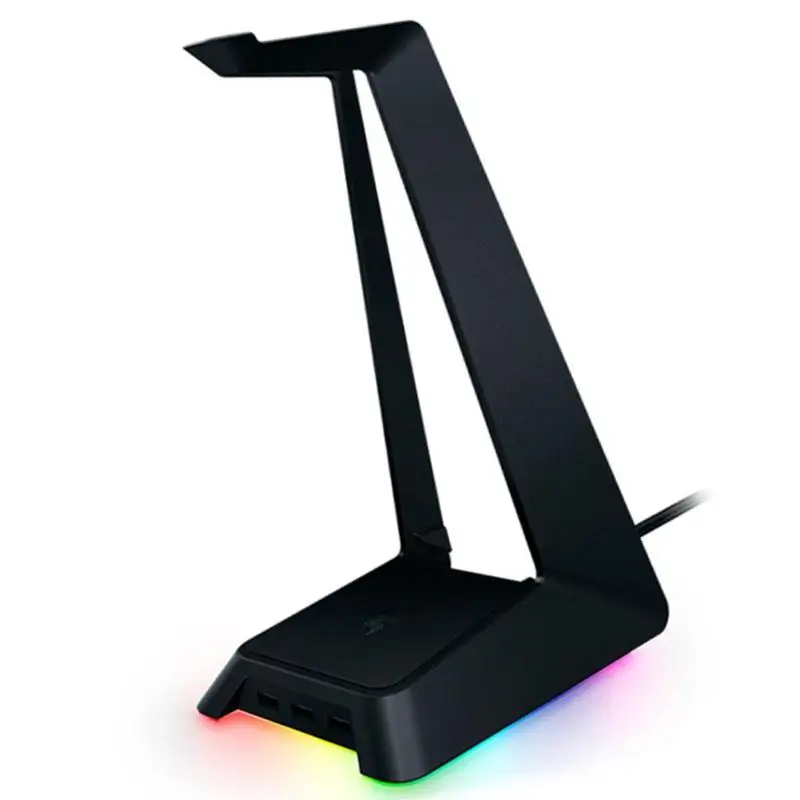 Razer Заушное крепление наушников базовая станция Chroma великолепное освещение гарнитура Подставка для наушников кронштейн держатель с 3 USB концентраторы