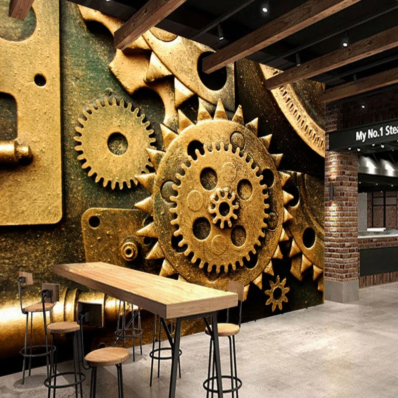 Пользовательские фото обои 3D стерео Ретро промышленная техника снаряжение