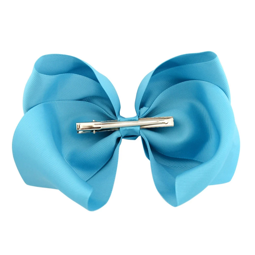 8 дюймов Радуга мультфильм бант заколки Лента крокодил Бант Девочка Дети подарок