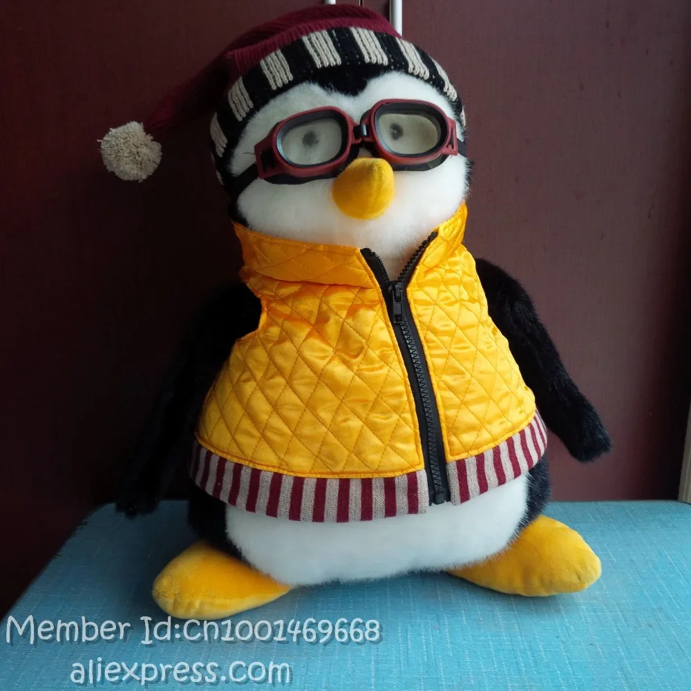 Hugsy Редкий 18 &quotДжо Huggsy с золотой жилет ~ очки Дебби Mumm друг пингвин|Мягкие игрушки