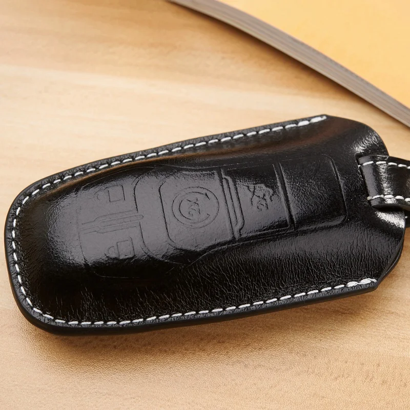 Кожаный чехол для ключа Ford 2014 2015 2016 Mendeo fusion F150 Explorer Taurus Mustang Edge|leather key cover|ford coverford