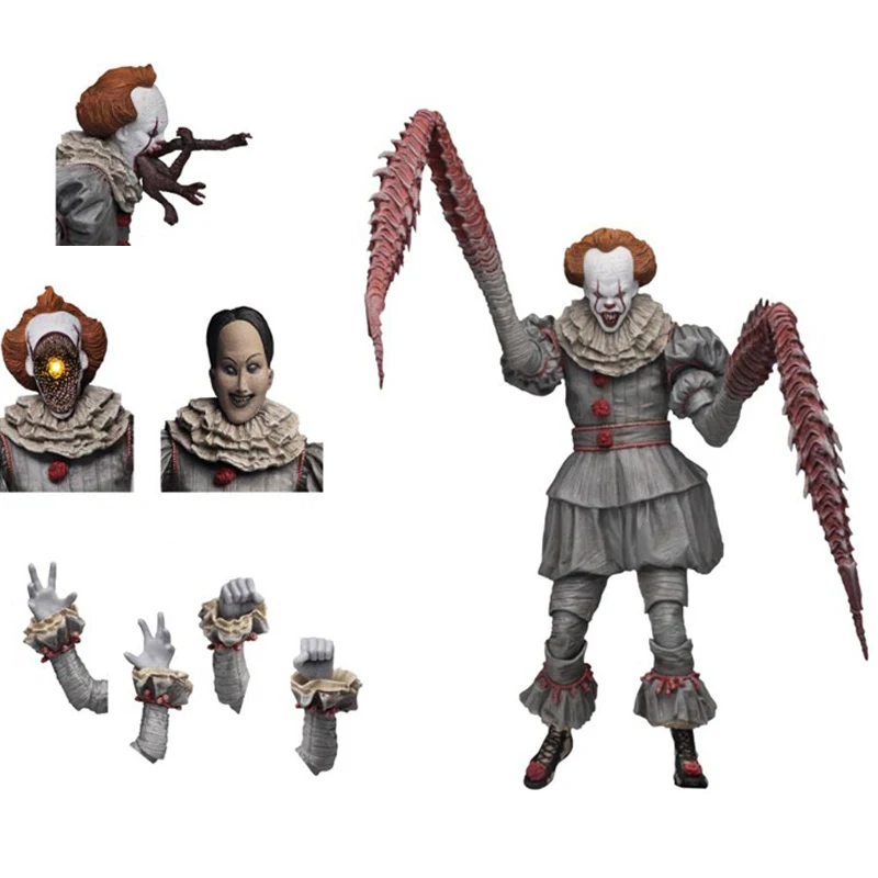 7 2 дюйма со светодиодами оригинальная NECA 4 головы Стивен Кинг это конечная Pennywise