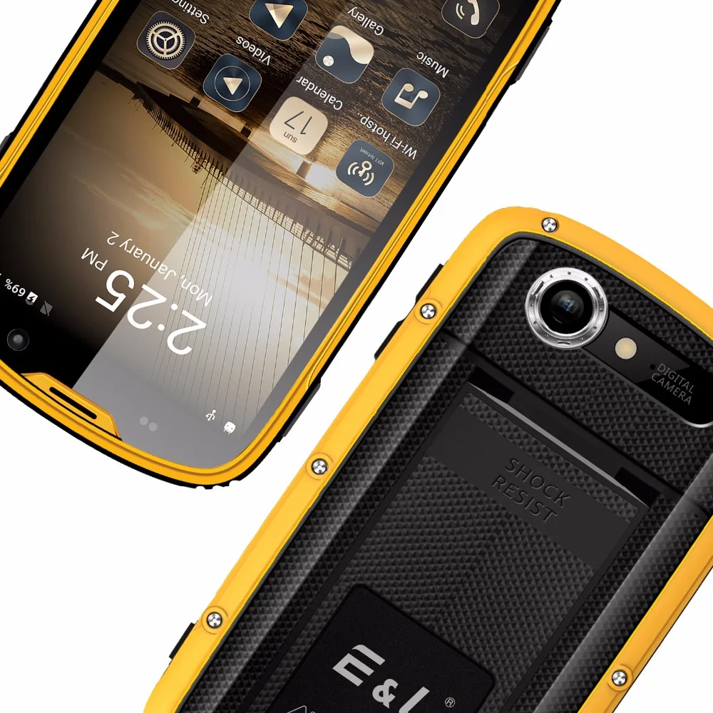 EL W5 4G мобильный телефон 4 0 дюйм(ов) MTK6735 четыре ядра 1 ГБ + 8 сотовые телефоны IP68 Dual Sim