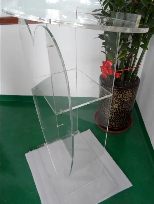 Акриловая кафедра в форме сердца акриловая церковная из плексигласа | Мебель