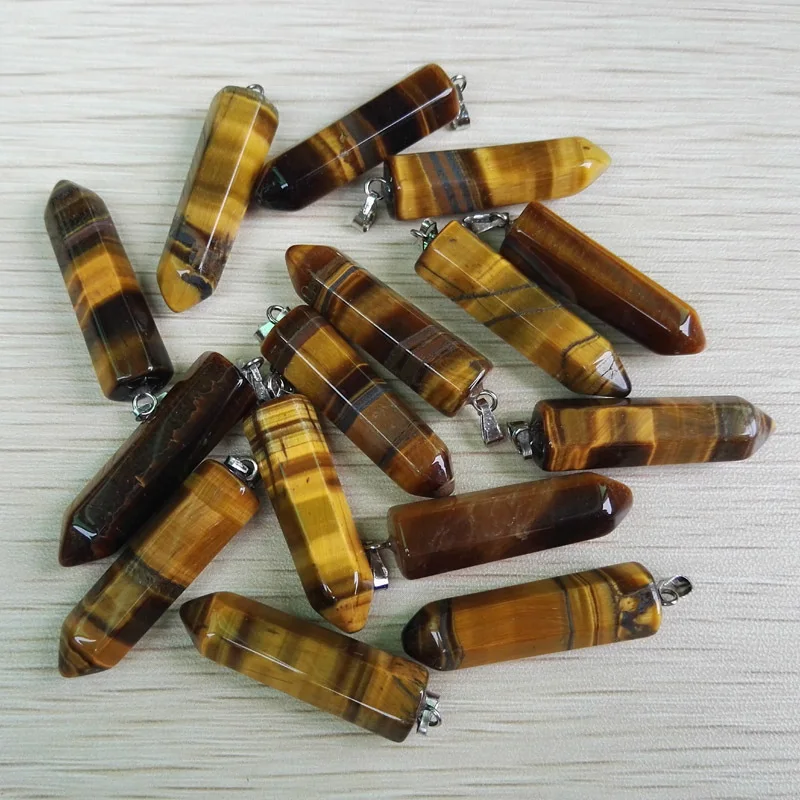 Оптовая продажа тигровый глаз камень натуральный кристалл подвеска ювелирные