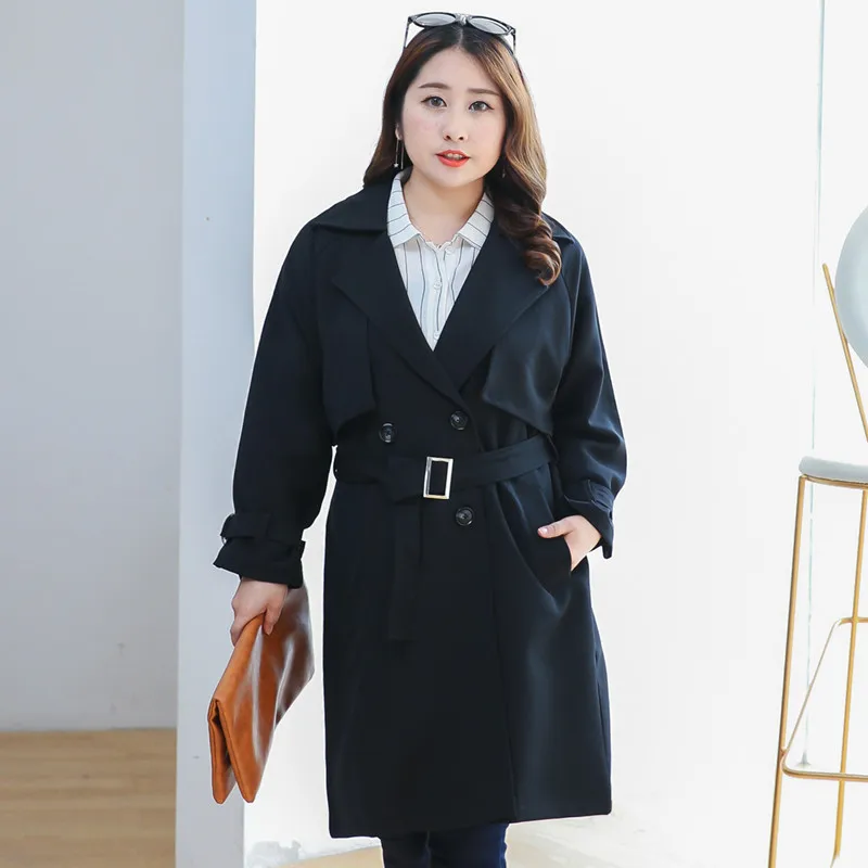 Женский тренчкот средней длины черная или желтая ветровка модель A829 на весну