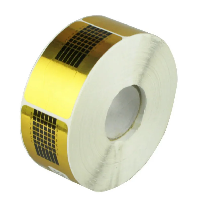 

500pcs/roll Nail Sticker for Nail Extensions UV Gel Nail Form Paper Tray Extension Nail Art Tips