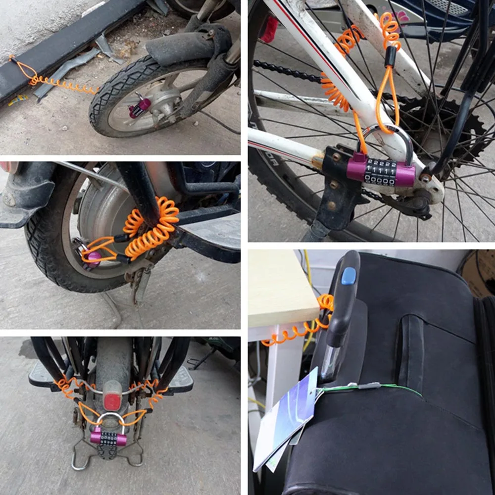 Сигнализация для мотоцикла скутера велосипеда 120 см|Защита от кражи| |