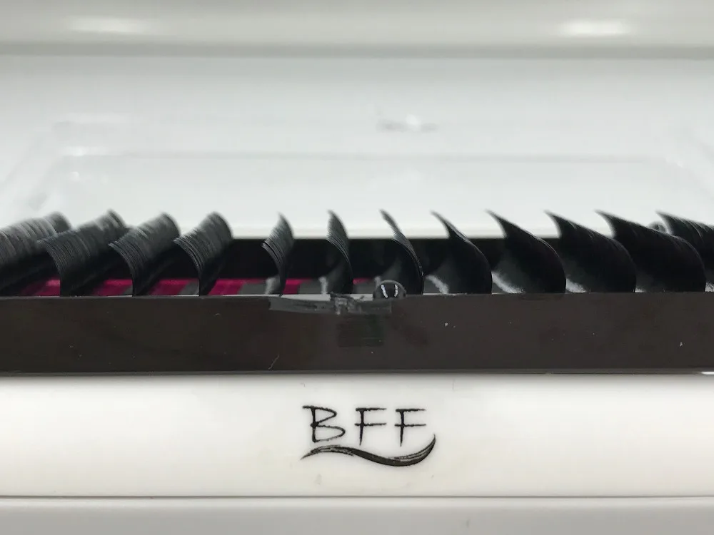 Бренд BFF 10 коробка для наращивания ресниц 0 07 мм мягкие черные синтетические