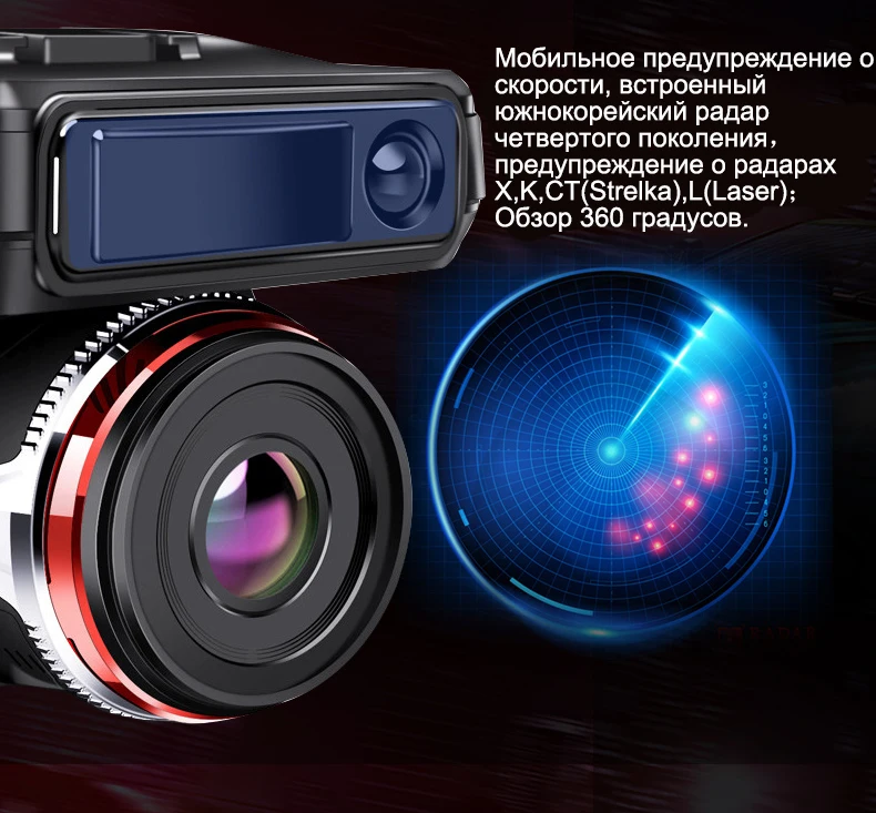 Автомобильный видеорегистратор XPX G565-STR Dvr 3 в 1 gps радар Dvr 3в1 Автомобильная камера DVR Full HD 1296P g-сенсор видео рекордер с антирадаром