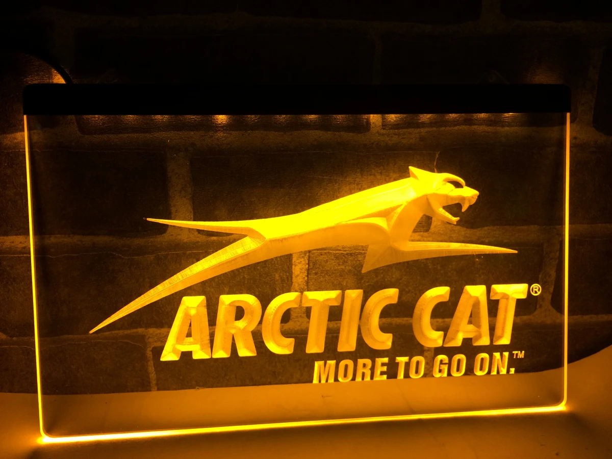 LG129-снегоходы с логотипом Arctic Cat светодиодсветодиодный неоновая светосветильник