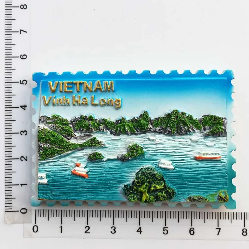 Вьетнам Halong Bay рисунок на холодильник наклейка креативный пейзаж магнит сувенир