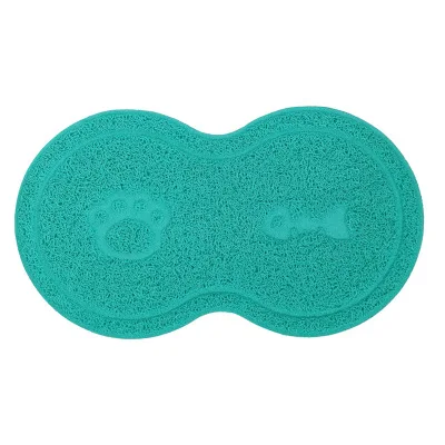 lake blue Подстилка для домашних животных, собак, щенков, кошек, коврик для кормления, милый коврик из ПВХ, кровать, миска, еда, протирать, чистый, красочный, подача воды, подстилка, BW612 - Цвет: lake blue