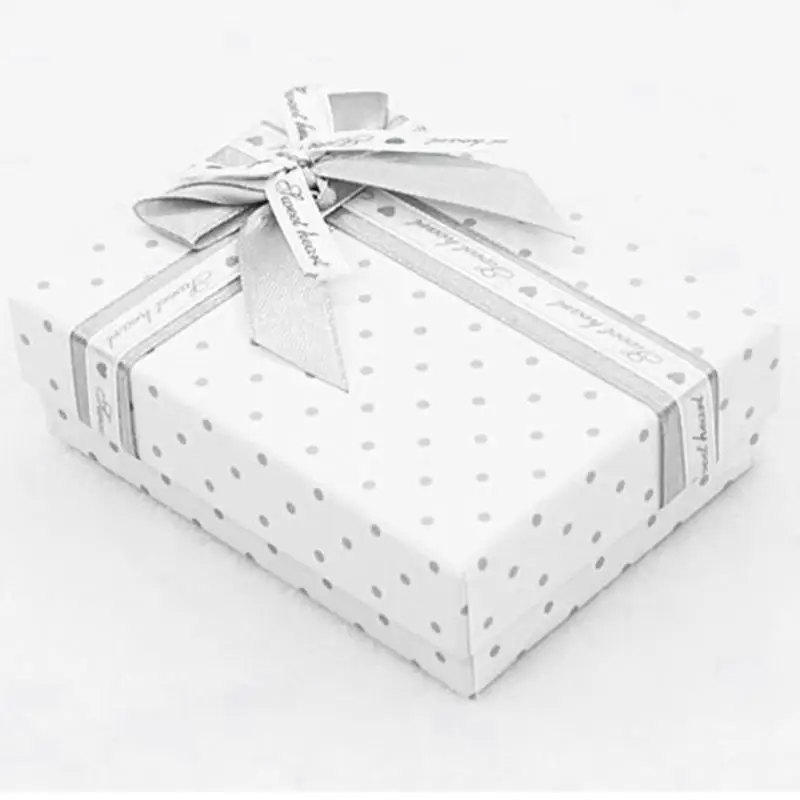 Новогодняя подарочная упаковочная коробка наборы ювелирных изделий с витриной